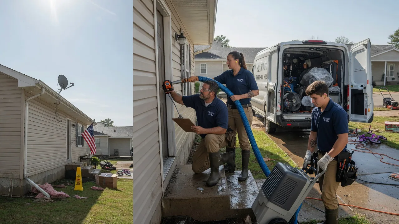 Ceiling Water Damage Restoration in Olmsted Falls, OH near me